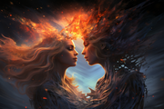 Twin Flame Sketches and Readings: Discovering the Mystical Bond